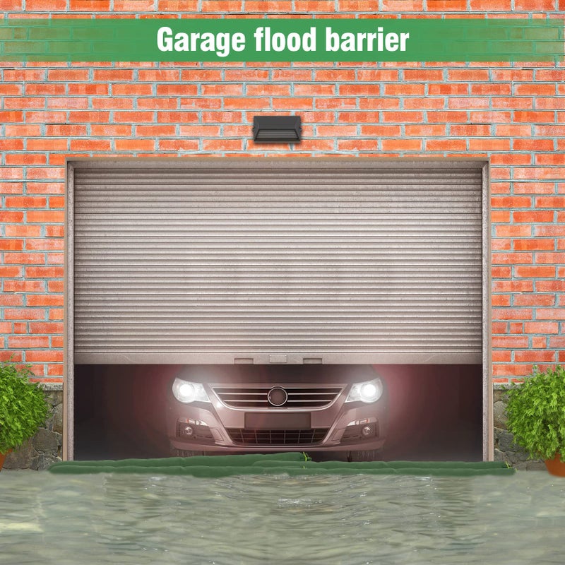 Biubee 4 Pcs 6' ? 6"" Long Sand Bags for Flooding - Thickened Canvas Flood Protection Sandbag Tube with Elastic Band  Reusable Flood Rain Wind Barrier Sand Bag Tube for Door Window Flood Control - Image 4
